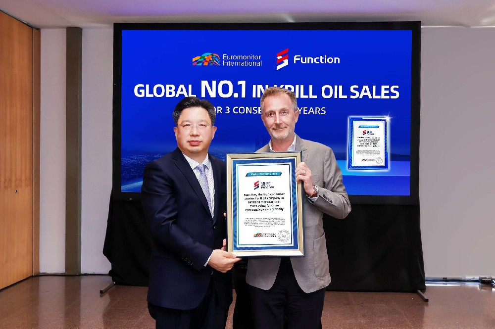 三连冠！逢时科技连续三年问鼎全球磷虾油销售额第一，实现销量、质量“双冠王”